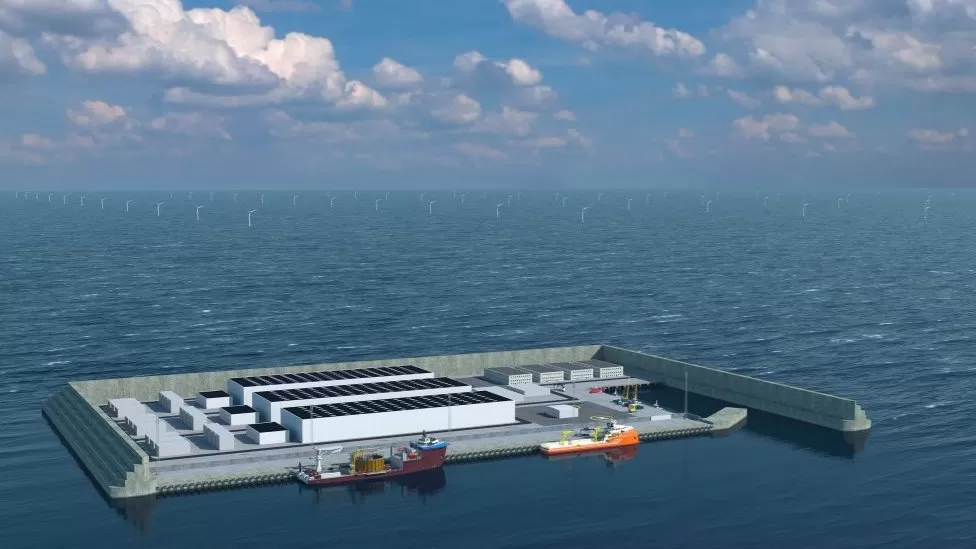 Denmark artificial wind energy island